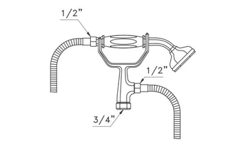 ECCELSA 307 - Handshower with bracket by RUBINETTERIE STELLA - view 3